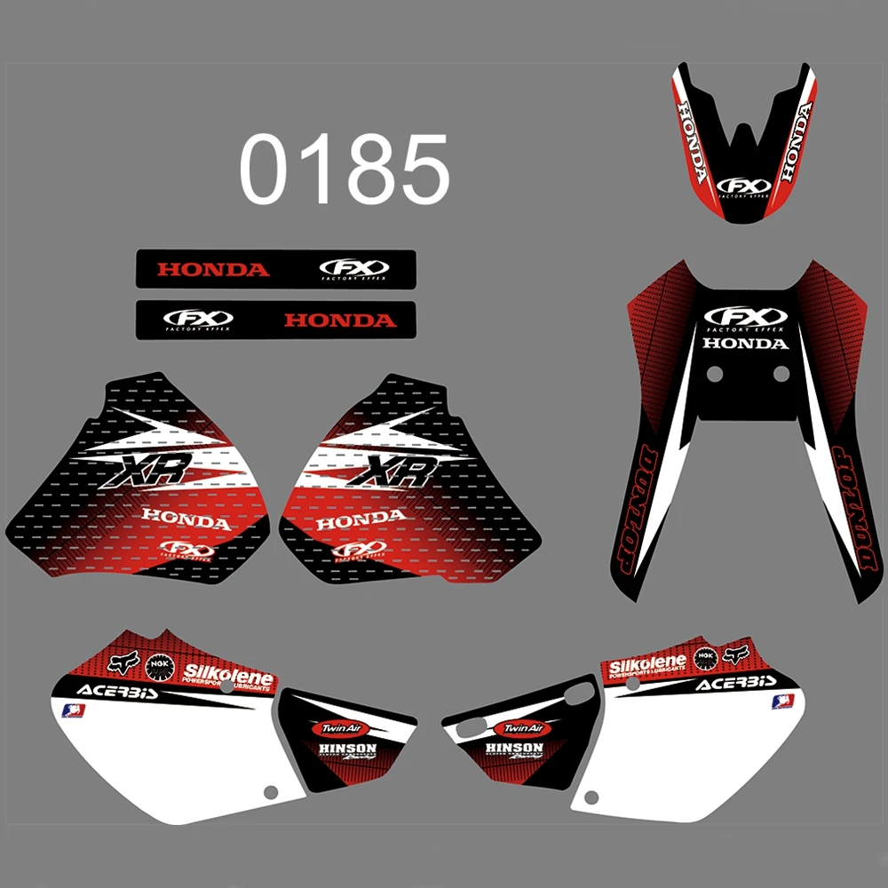 

For HONDA XR250 XR400 1996-2004 Graphics Decals Stickers Custom Number Name 3M Full Motorcycle Backgrounds Stickers Accessories