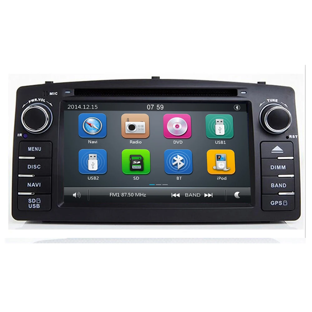 2 Din автомобильный DVD плеер 2020 для Toyota Corolla E120 BYD F3 2000 2005 2006 радио мультимедиа