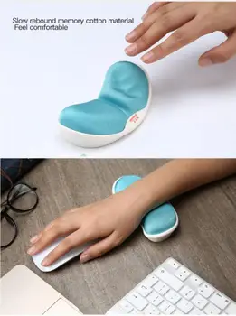 

Wristband Mouse Pad Memory FoamComfort Ergonomic Anti-skid Mat Hand Wrist Gaming Healthy Mousepad For Computer Laptop PC