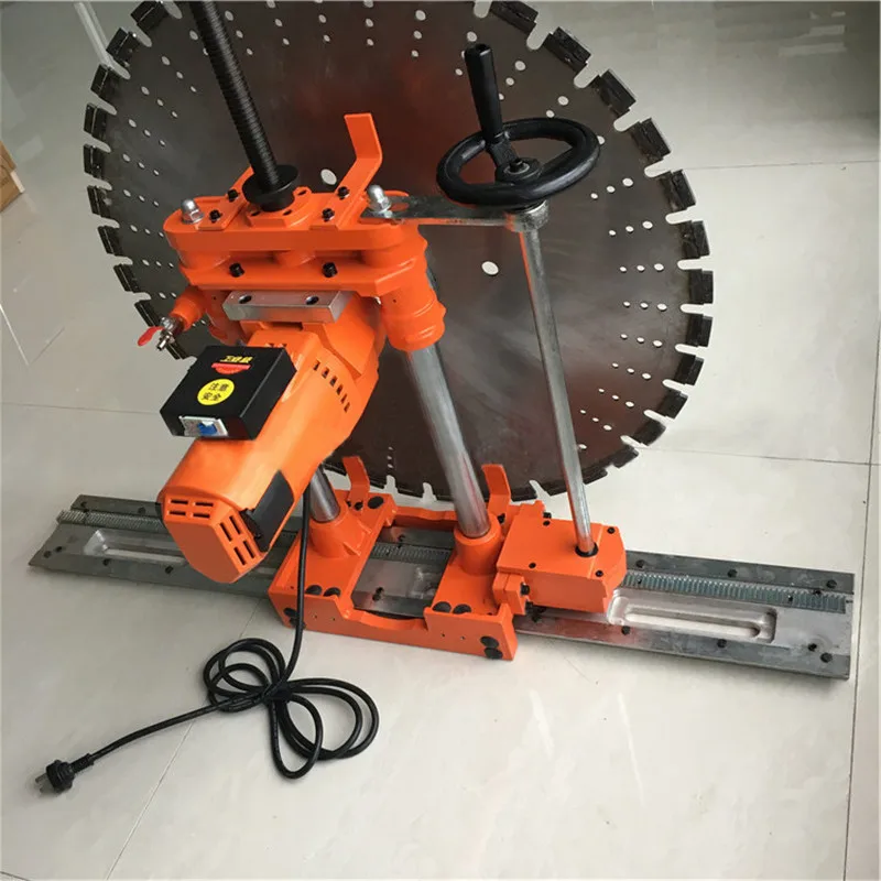 High Power Electric Flat Wall Saw Cutting Concrete Floor Wall 1600 MM Saw Blade Maximum Cutting Depth Of 600 MM