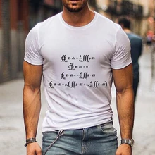 Aliexpress - T-shirt with Print Summer Mens T Shirt Fashion Basic O-Neck T Shirt Math Equation Print Men Casual Top Tees Hip Hop Streetwears