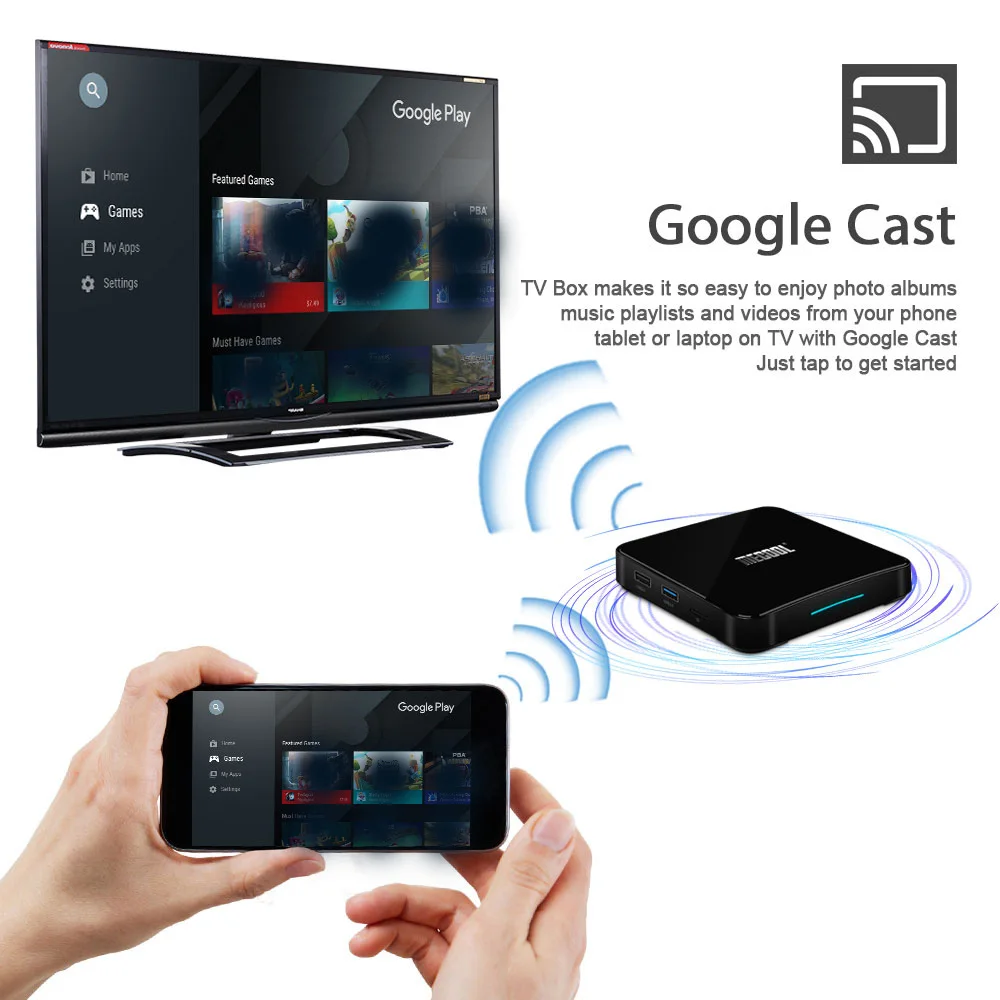 control android tv box with google home