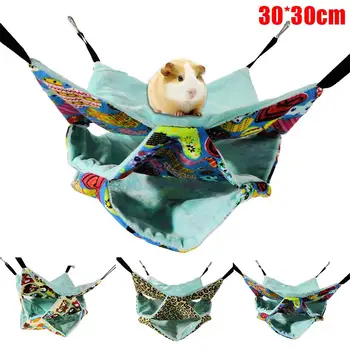 

1PC Guinea Pig Hamster Nests Pet Hamster Rabbit Warm Hanging Hammock Sleep Nests House Cage Sleeping Bed Pets Supplies