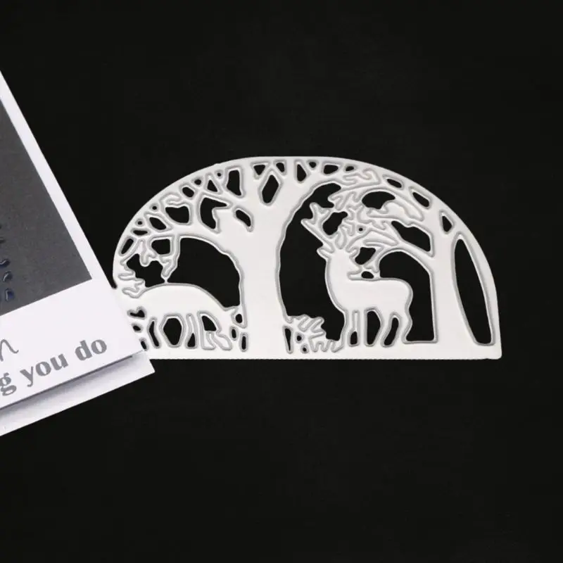 

Forest Deer Metal Cutting Dies Stencil DIY Scrapbooking Album Stamp Paper Card Embossing Decor Craft