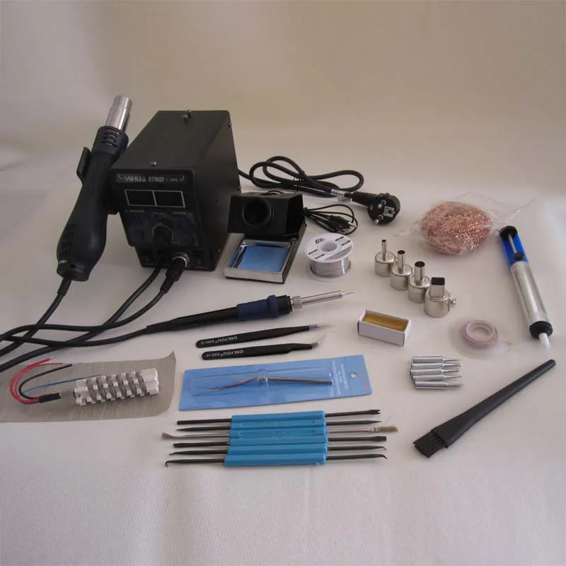 Yihua 220V 700W 2 in 1 Anti-static Hot Air Soldering Station Rework Station 8786D-I for BGA SMD Welding