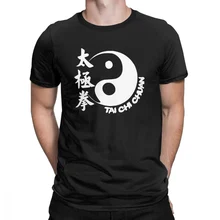 Tai Chi Chuan, Мужская футболка из чистого хлопка, хипстерские футболки с круглым вырезом, футболки с коротким рукавом, мужские хлопковые футболки, уличная одежда