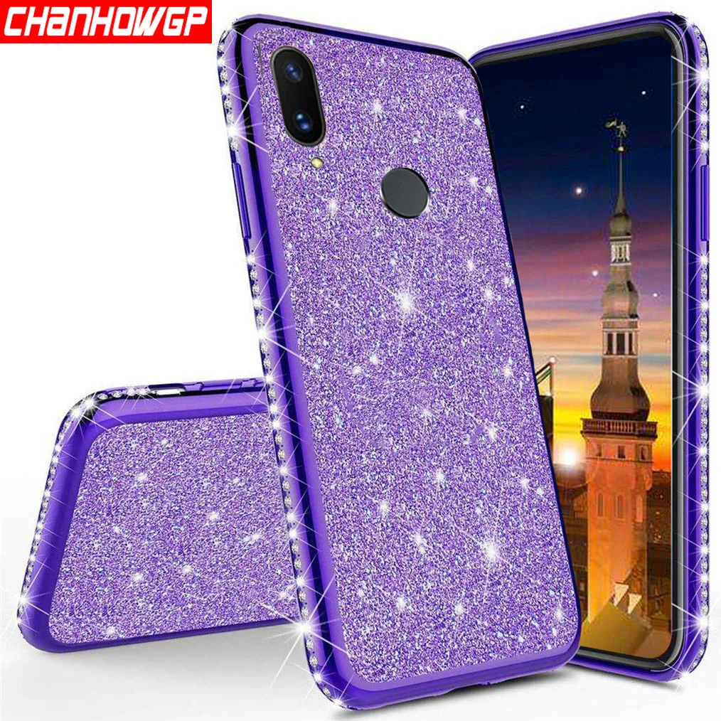 Glitter Bling Soft Case For Huawei P Smart Y5 Y6 Y7 Y9 2019 Mate 30 P20 P30 Lite Honor 20 Pro 10 10i 9X 8X 8A 8C 8S Cover | Мобильные