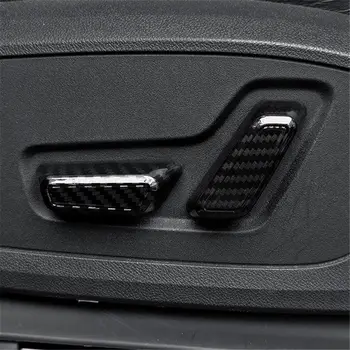 

WELKINRY car auto cover For Audi Q3 2019 carbon fiber pattern car seat adjustment switch button knob trim