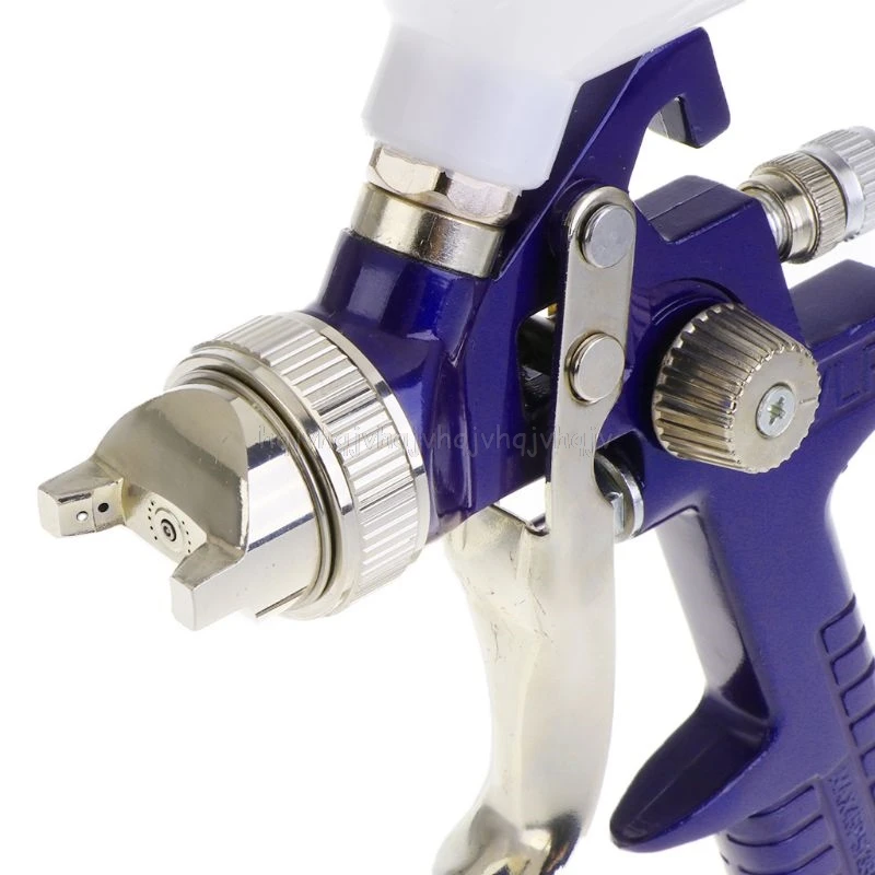 Professional H827P Air Spray Gun Paint Sprayer 600ml Pot Gravity Feed HVLP 3 Nozzles With 1.4mm 1.7mm 2mm Construction Tools O12