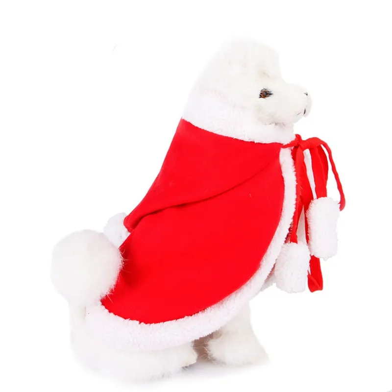 Модный костюм для домашних животных, шали для кошек, одноцветные шали для щенков, собак, кошек, рождественское праздничное платье