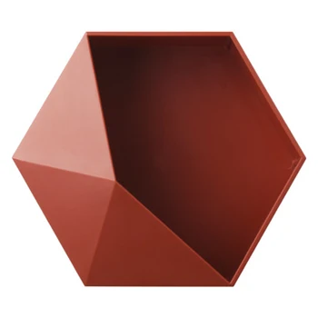 

Geometric Hexagonal Storage Shelf Nordic Wall Bracket Floating Shelf Display Stand Pot Holder FPing