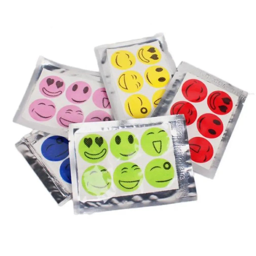 

6PCS/SET Non-Toxic Adult Children Natural Plant Formula Mosquito Repellent Stickers Patches Repellen Mosquito Killer