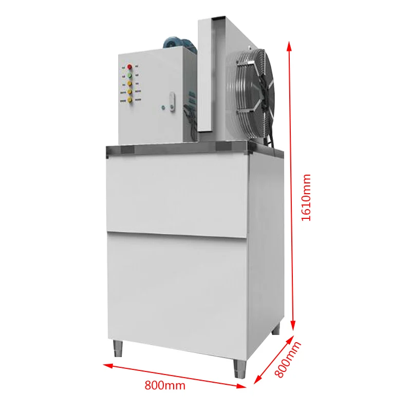 Ice Makers ice Machine Commercial Tea shop Small Household intelligent Automatic ice Cube Making Machine 200~300kg/days