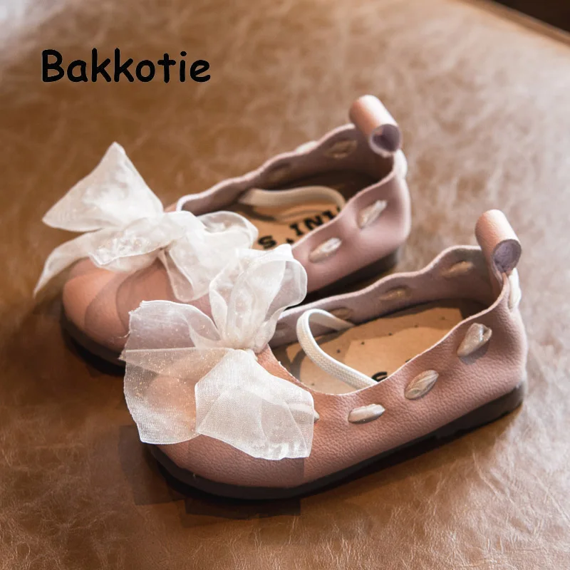 Bakkotie/Новинка 2019 года детская обувь из искусственной кожи сезон осень Милая