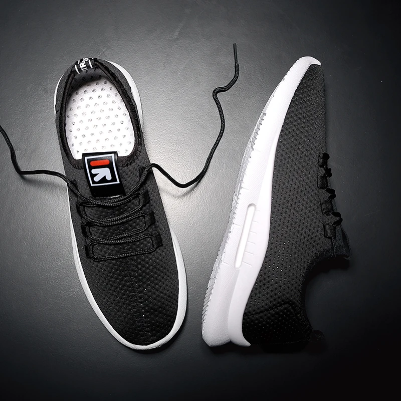 Pure Color Light Casual Shoes Mesh Cloth Men's Shoes Breathable Walking Jogging Shoes Large Size Men's Shoes 46 (15)