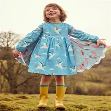 Новое поступление; платья с длинными рукавами для девочек; коллекция года; Новогоднее праздничное платье принцессы; платье-пачка с принтом единорога для дня рождения; Одежда для девочек