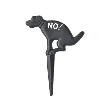 

1PC Garden Decoration Jardim Garten Yard Sign Iron Dog Shaped Decorated Inserted Sign Grass Home Garden Yard Decoration