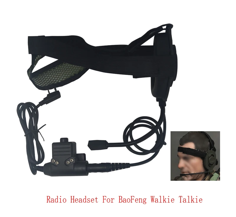 XQF HD01 Z тактическая гарнитура Bowman Elite II с U94 PTT для наушников BaoFeng|radio headset|z tactical bowman