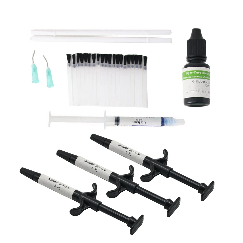 Cesoon 1Set Dental Orthodontic Bonding Light Cure Orthodontic Adhesive