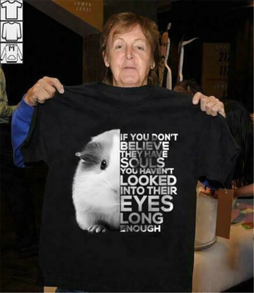 Морская свинка Dont Believe They Have Souls You Hen't Look them Eyes мужская футболка Повседневная