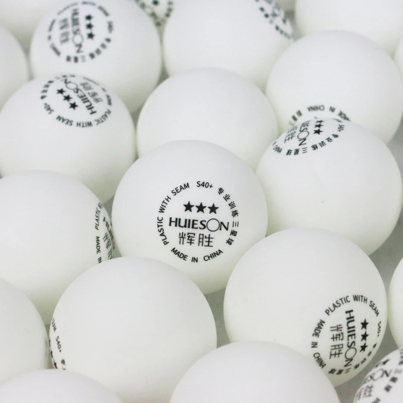 Huieson 100 шт./лот экологические шарики для пинг-понга ABS Пластиковые Мячи для настольного тенниса Профессиональные Мячи 3 звезды S40+ 2,8 г