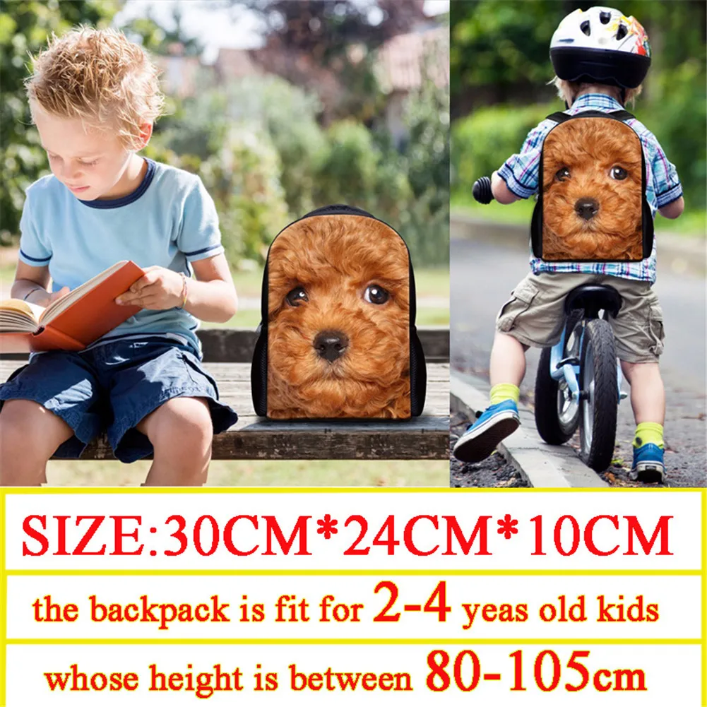 3d Animal Elephant School Bags for Student Kids Cool Boys Girls Bookbags Small Zoo Print Toddler Schoolbags