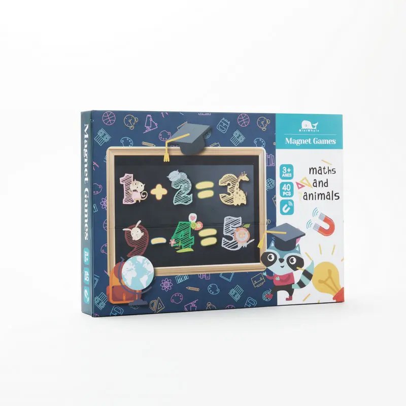 

Customizable Children Early Education Paper Puzzle Creative Magnetic Refrigerator Sticker Robot Tile Jigsaw Puzzle