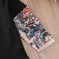 Baby Bodysuit Boys Girls Tattoo Printed Patchwork Jumpsuit Newborn Costume Casual Outfits Toddler Infant Kids Clothes Bodysuits 5