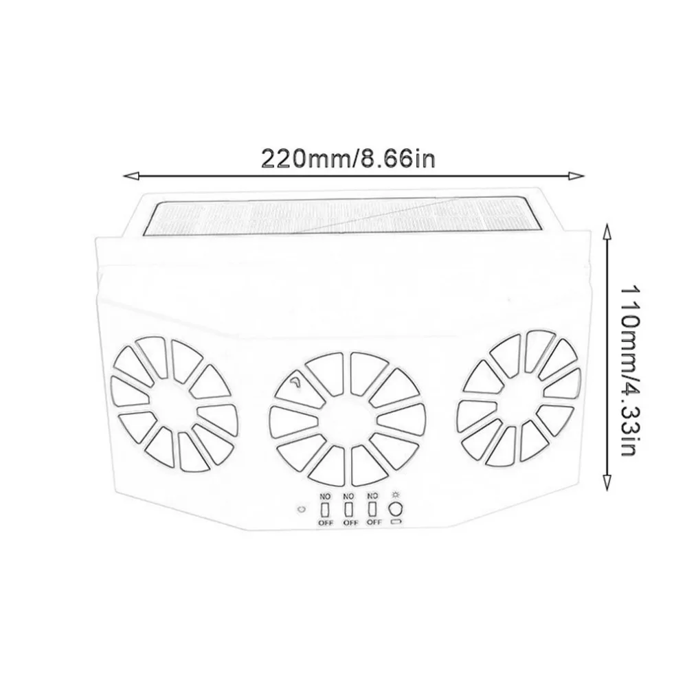 Вентилятор для вентиляции автомобиля, солнечный вентилятор для вентиляции автомобиля, вентилятор для выхлопа автомобиля, осушитель автомобиля, Артефакт охлаждения автомобиля