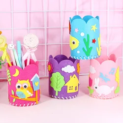 Porte crayon artisanal pour enfants, bricolage, jouets éducatifs pour enfants, travail manuel créatif, conteneur de stylos, artisanat, jouets cadeaux, 5 pièces/ensemble 