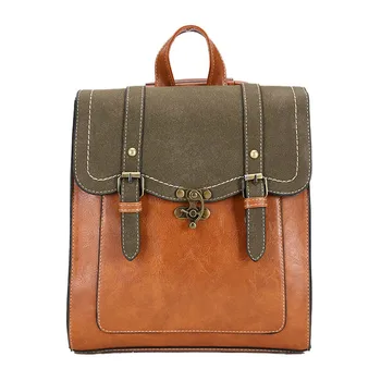 

LANZHIXIN Vintage Women Backpack High Quality Leather Brand Female Black Shoulder Bag Lady Multifunction Backpack Hot School Bag
