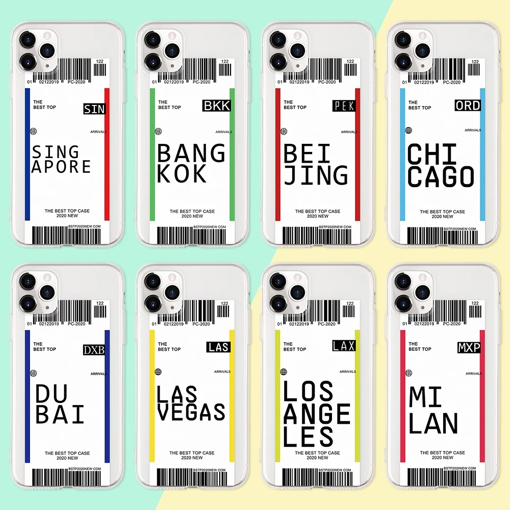 Phone Case For iphone 11 Pro XS MAX XR X 7 8 Plus Bar Code Label Pattern Max Soft TPU |