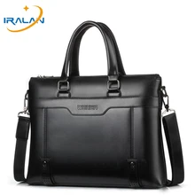 Мужской деловой портфель из искусственной кожи для ноутбука 13 13,3 14 дюймов, водонепроницаемая мужская сумка для Macbook Xiaomi Air hp, чехол на плечо