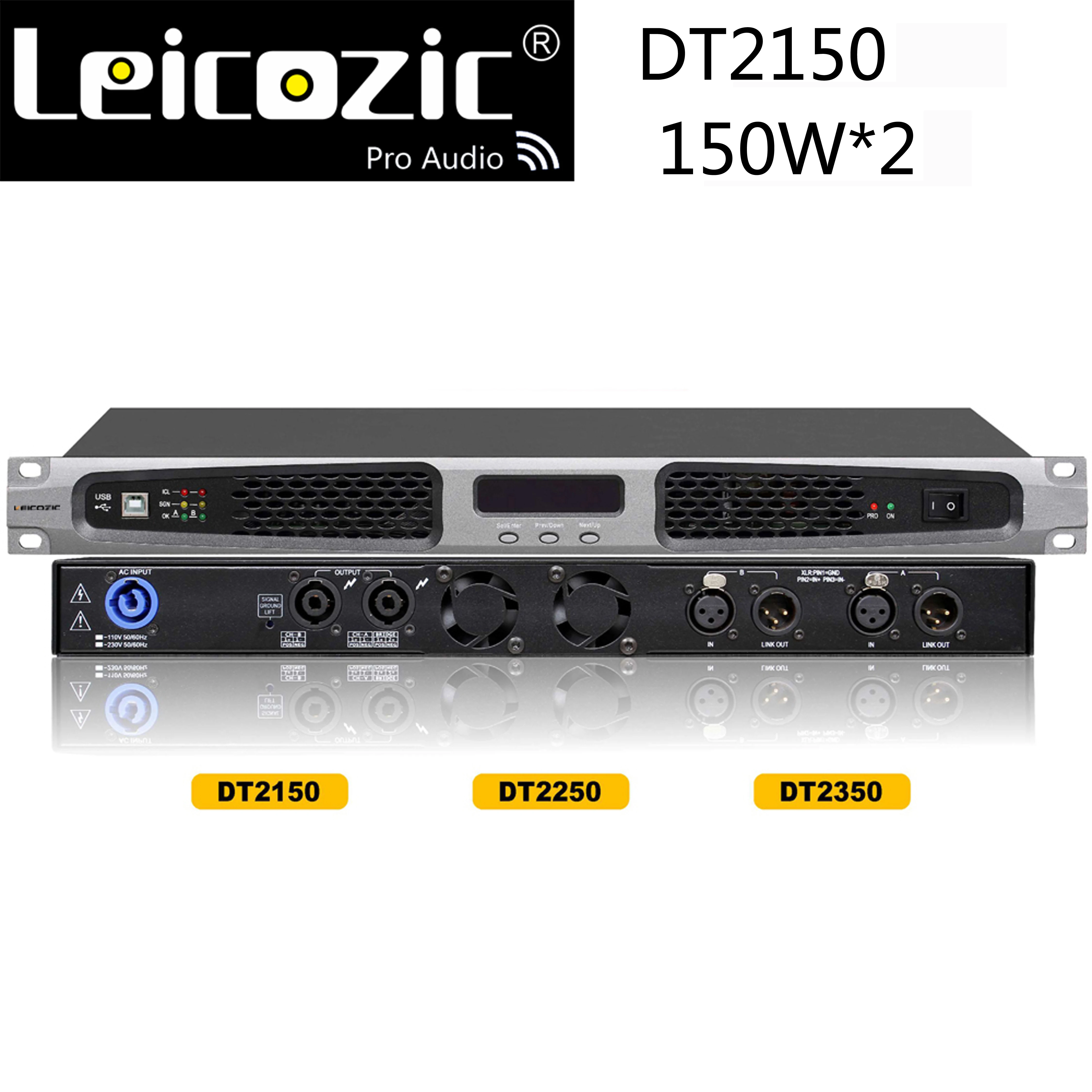 Leicosic DT2150 dsp усилитель импульсная мощность 1u мощности класса d звука 150 Вт 250 4 Ом RMS |