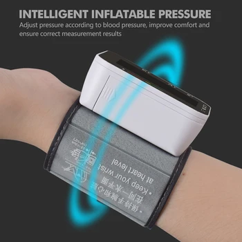

Smart Blood Pressure Monitor Digital Wrist Tonometer Sphygmomanometer Heart Beat Rate Meter Device Medical Equipment With Voice