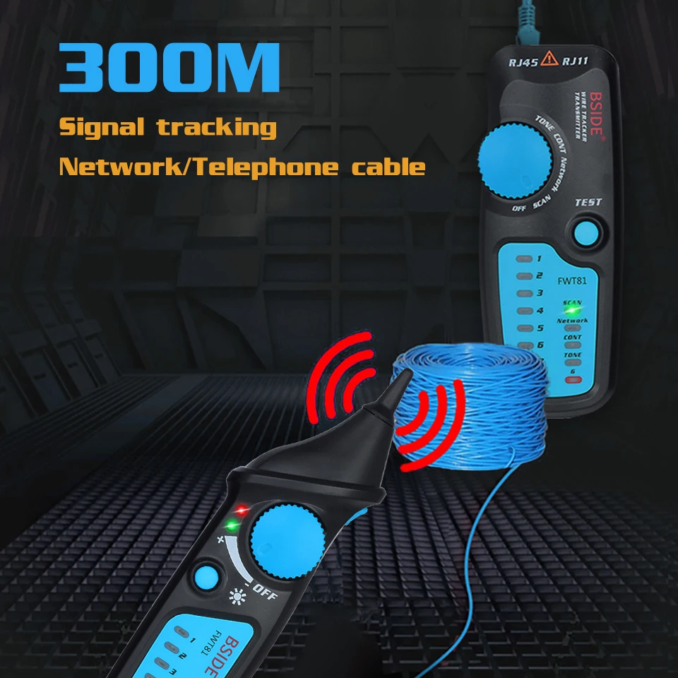 Cable Tracker Network Telephone line Detector wire finder wiring Wires Trace bre
