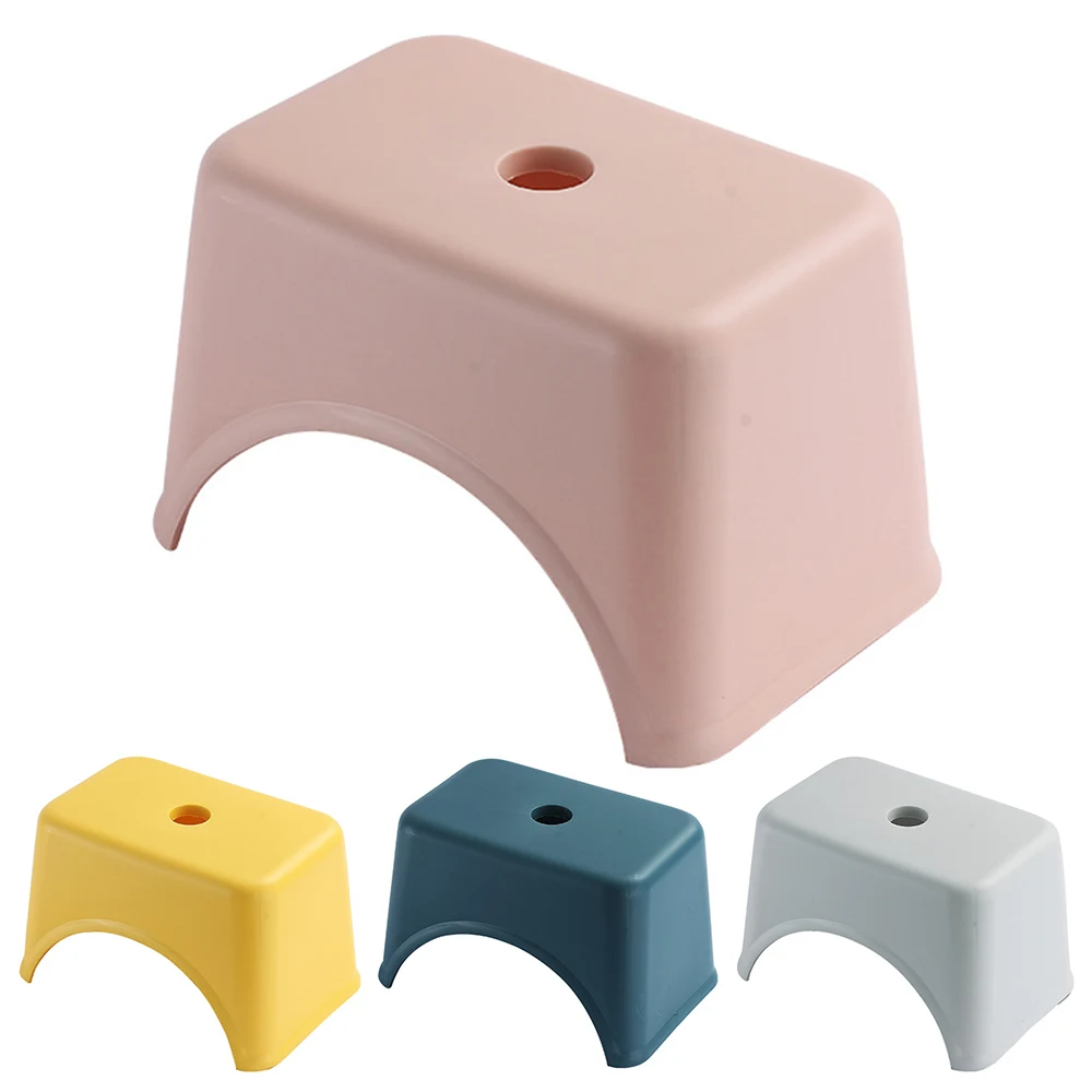 

Thicken Plastic Square Stool Children's Low Stool Living Room Small Bench Home Adult Change Shoes Stool for KIds