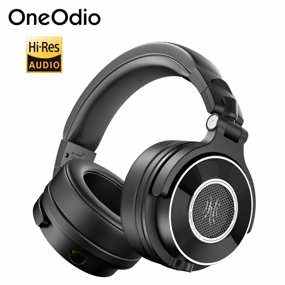 Oneodio Monitor 60 Professional Studio Monitoring Headphones Over Ear Stereo Wired Headset With Microphone Hi-Res Audio For DJ |
