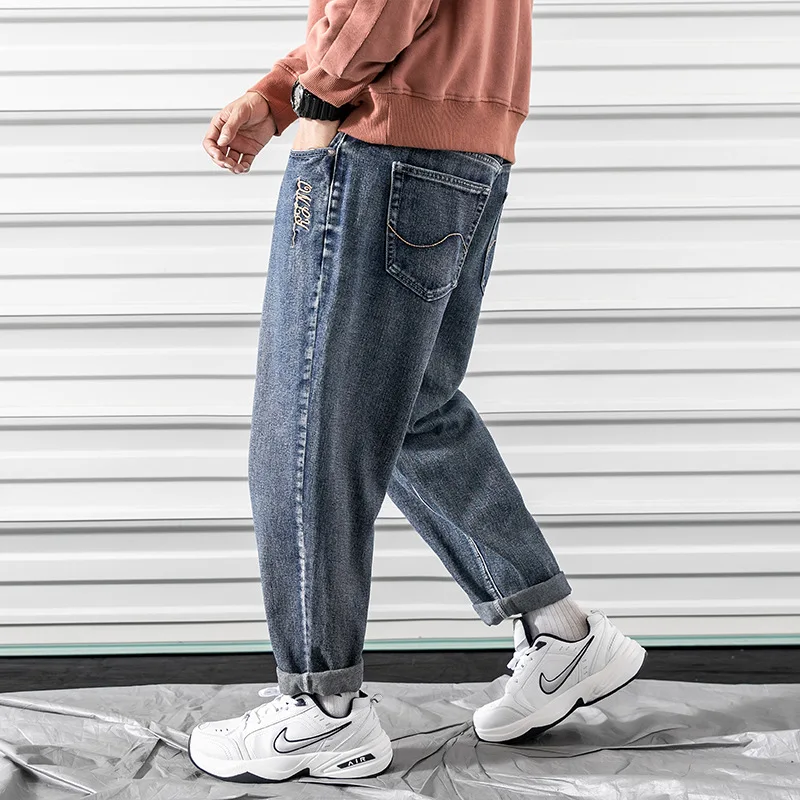 

2020 Spring Main Push Japanese-style Rolling Door Large Size Embroidered Cowboy Trousers M-5x Gk64-p6