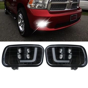 

For Dodge Ram 1500 2500 3500 2009-2012 Pick up 09-12 Car LED Fog Lamp DRL Daytime Running Lights