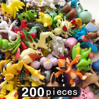 

200 pieces 4cm Middle Size All Different Kinds Action Toy Figures Model Toys Collection For Kids Gift