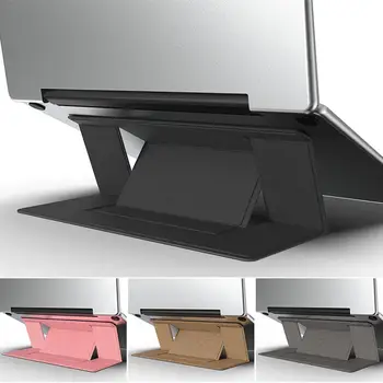

Folding Laptop Stand Height Adjustable Invisible Laptop Riser Holder Portable Ergonomic Notebook Stand for MacBook Air Pro