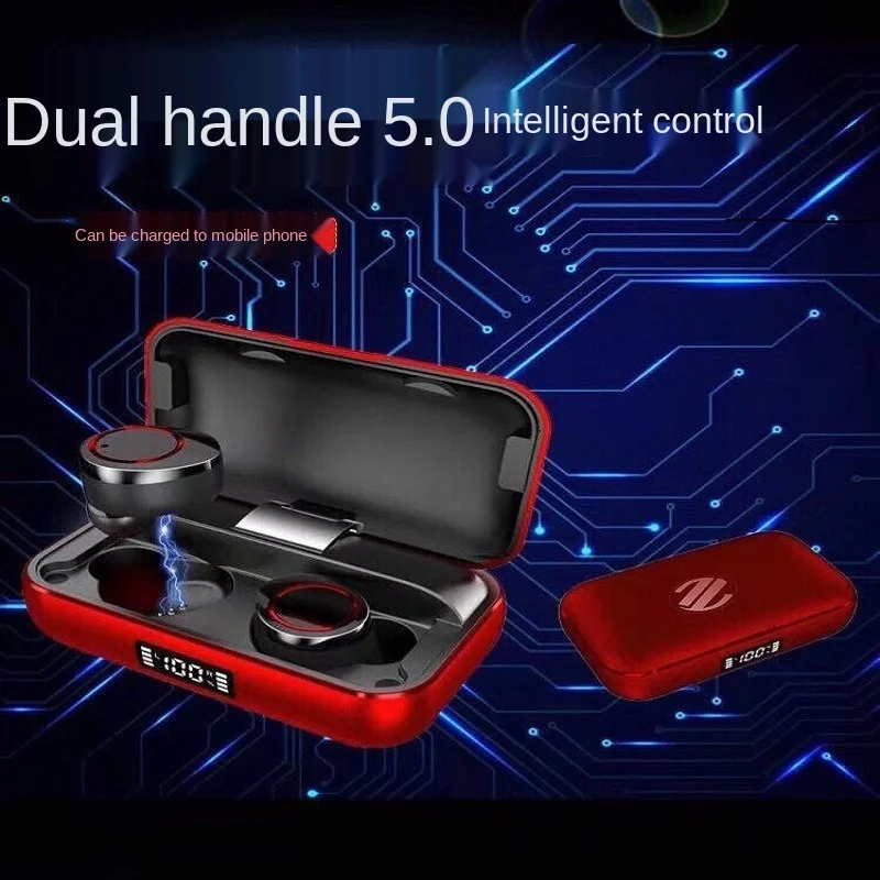 

2020 high quality business new 5.0 hand touch mini true stereo wireless bluetooth headset with charging compartment