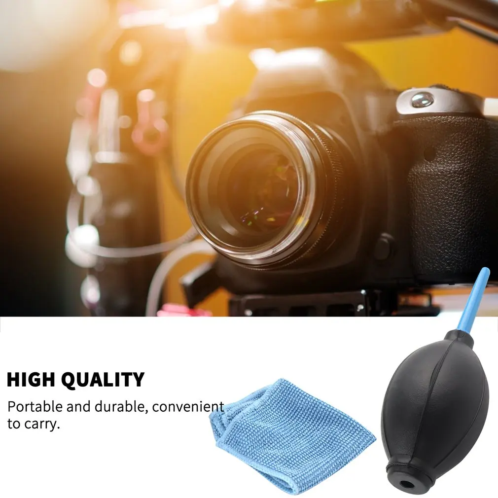 1 Set Cloth Brush and Air Blower In Digital Camera Cleaning kit Dust Photography Professional Cleaner Air Blower