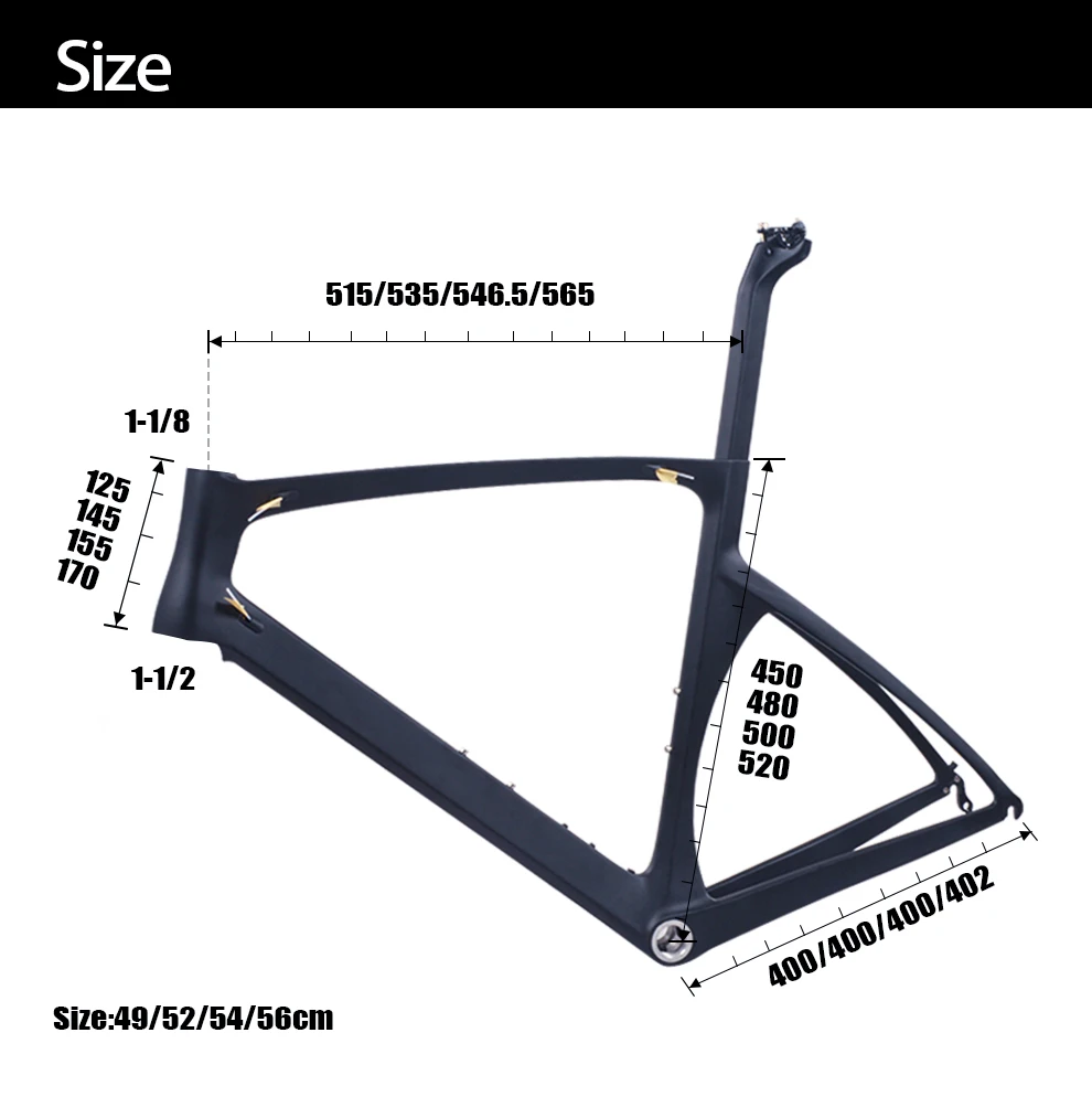Top BXT Carbon Road Frame 700C V brakes Di2 Mechanical UD matte glossy cycling race bicycle frameset Free shipping 3