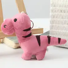 Pendentif en peluche de dinosaure coloré, ne se décolore pas, haute simulation de dessin animé, pendentif de sac en peluche pour Souvenir