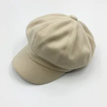 Стиль, осенний и зимний Корейский Стильный берет, Женская Ретро Повседневная шапка, японский стиль, простой берет