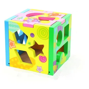 

Kids Children Early Eductional Toys For Children Intelligence Box Wooden Shape Sorter Cognitive and Matching Building Blocks