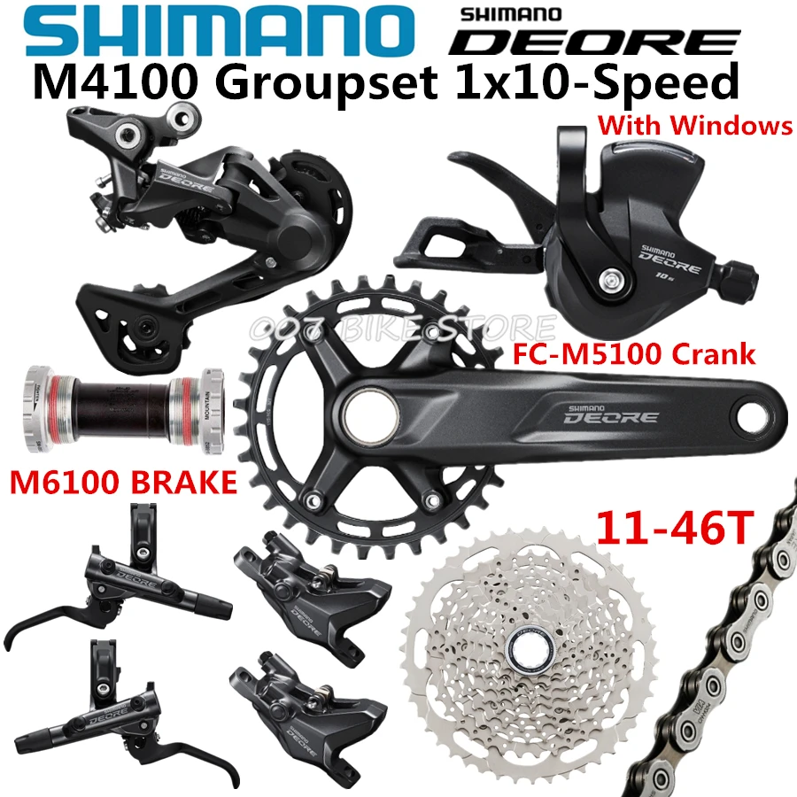 Shimano Deore M4100 Groupset Mtb Bike 
