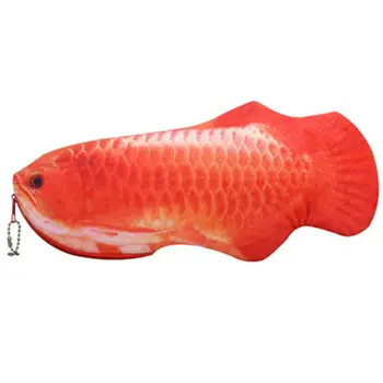 

Simulation Fish Pencil Case Crucian Carp Stationery Bags Creative Coin Purse one Pouch Organizer M6CC